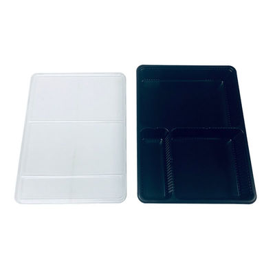 36 χρόνια εμπειρίας Custom PP Black Tray PET Clear Lid Blister Packaging για τεμαχισμένο κρέας