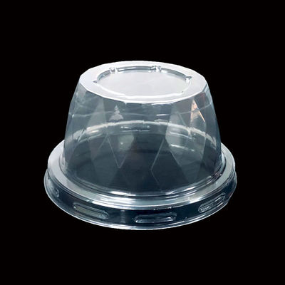 Διαφανές PET Blister Cup κάλυμμα για καφέ Boba γάλα τσάι γιαούρτι Προσαρμόσιμο κρυστάλλινο σχήμα