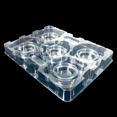 Προσαρμοσμένο Stackable Clear PET Molded Tray για εξαρτήματα ημιαγωγών υλικού