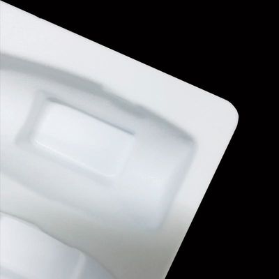 Προσαρμοσμένο λευκό PVC Flocking Box MOQ 10000 PCs για προσαρμοσμένη συσκευασία του συνόλου φροντίδας δέρματος